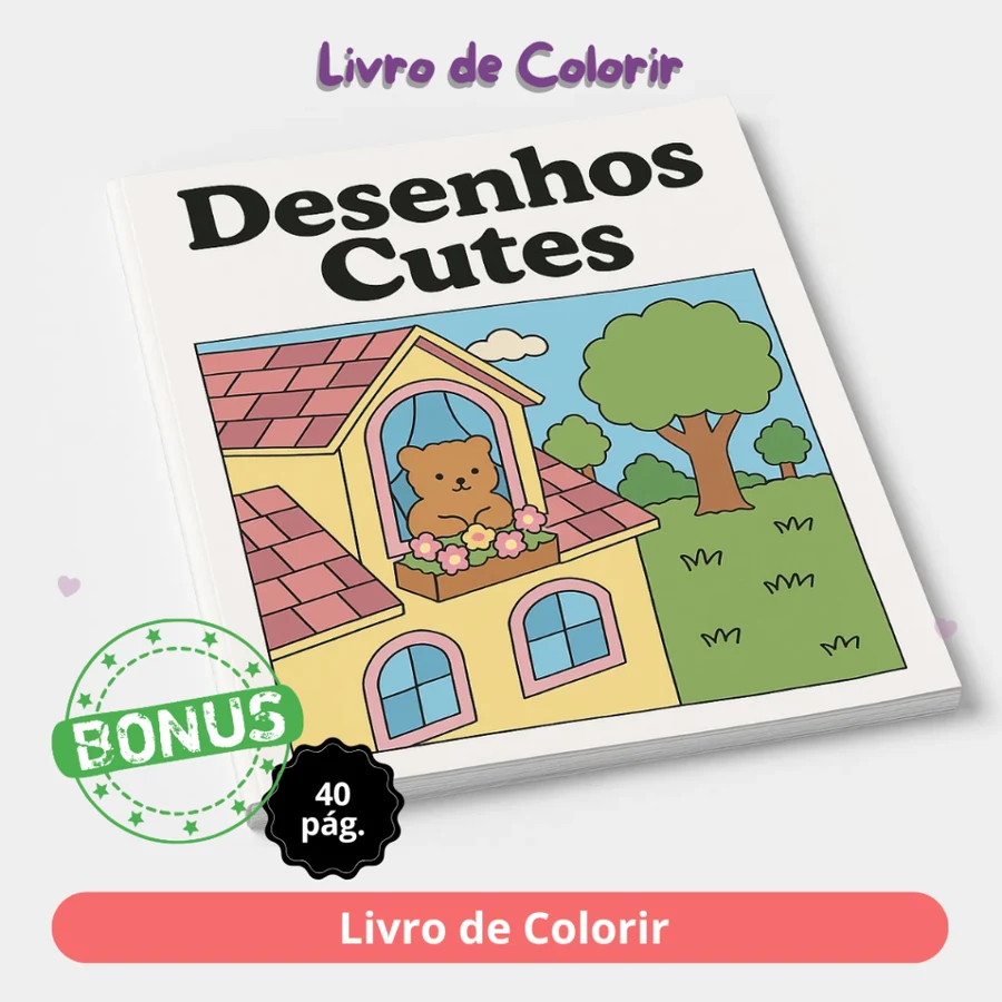Livro de colorir com 40 páginas